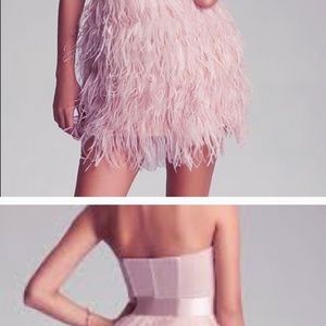 BeBe Lace Feather Party Dress